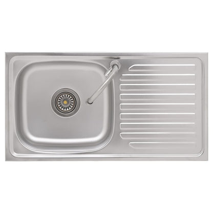 Camping Sink Single Basin with Tap Stainless Steel