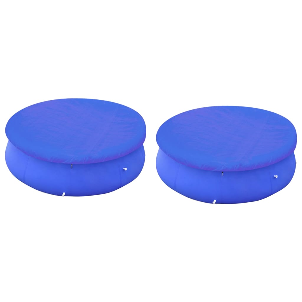 Pool Covers 2 pcs for 360-367 cm Round Above-Ground Pools