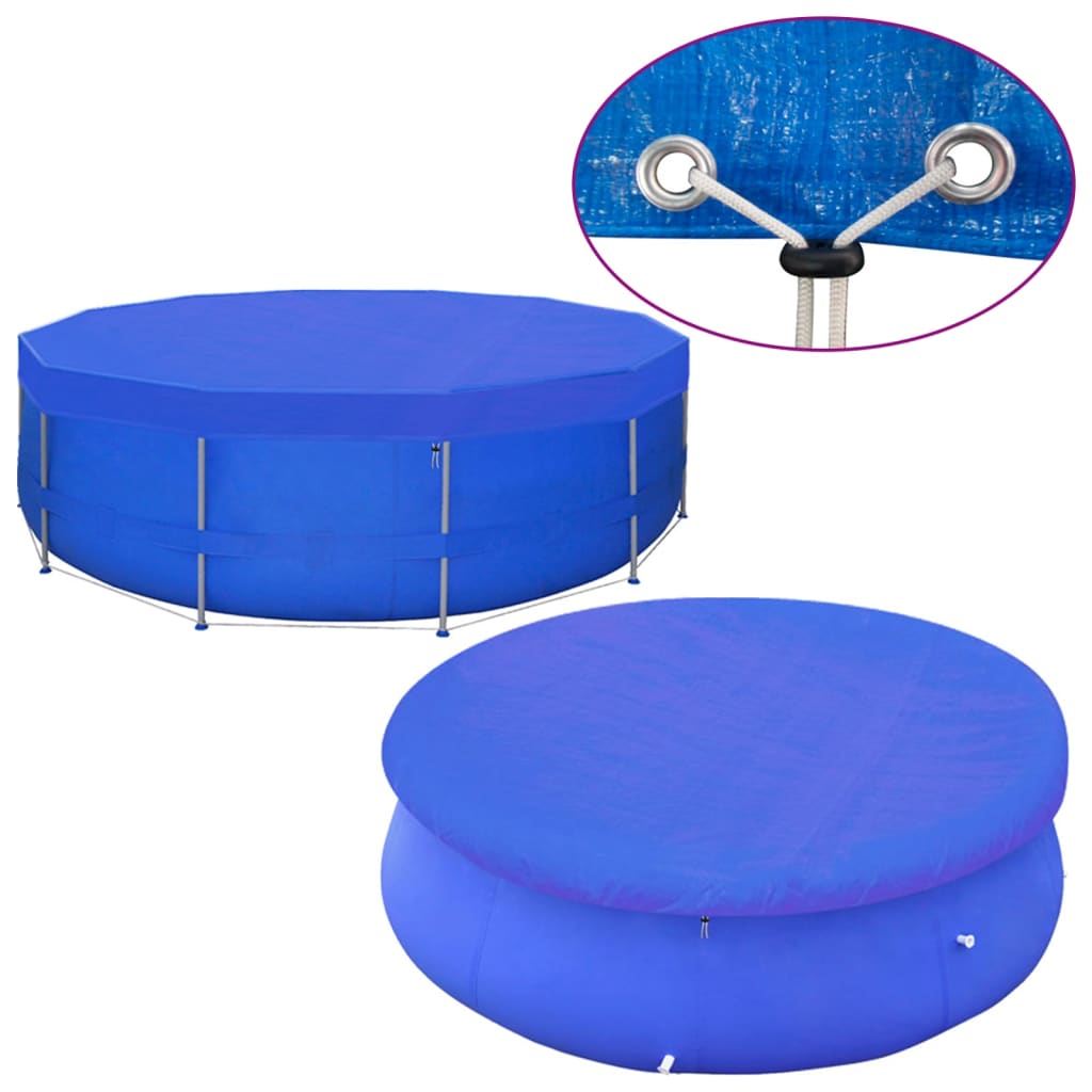 Pool Covers 2 pcs PE Round 540 cm 90 g/m²