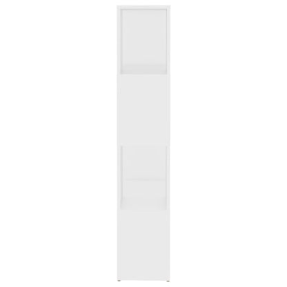 Book Cabinet Room Divider White 60x24x124.5 cm Engineered Wood