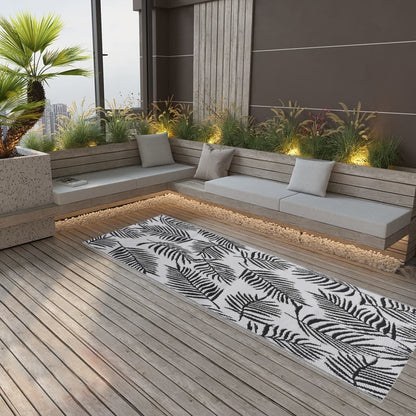 Outdoor Rug ARAKIL Black 80x250 cm PP