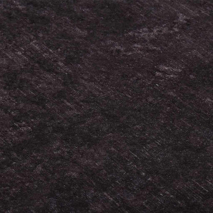 Rug Washable 80x150 cm Black and Gold Anti Slip