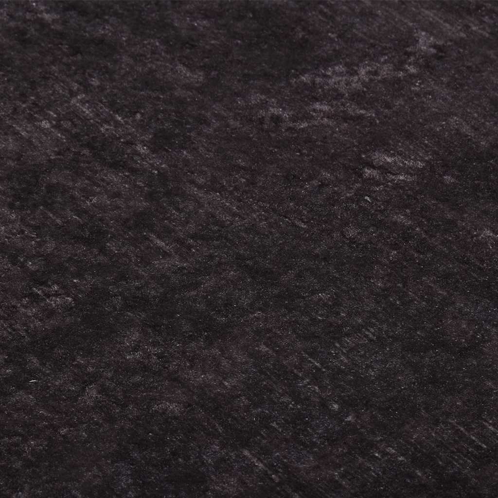 Rug Washable 120x180 cm Black and Gold Anti Slip