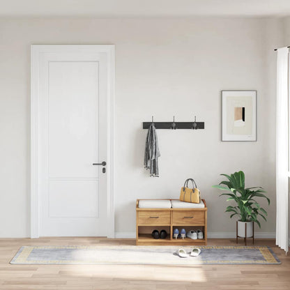 Rug Washable 80x300 cm Grey Anti Slip