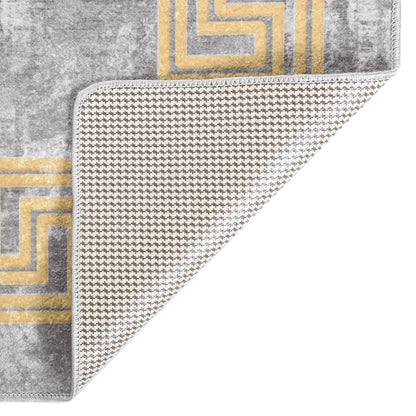Rug Washable 120x180 cm Grey Anti Slip