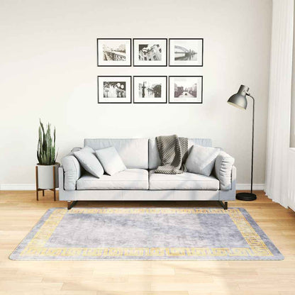 Rug Washable 120x180 cm Grey Anti Slip