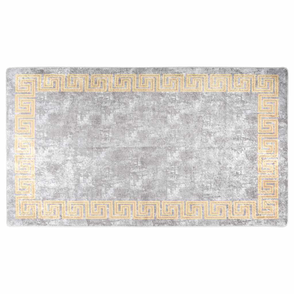 Rug Washable 190x300 cm Grey Anti Slip