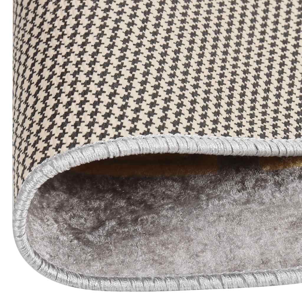 Rug Washable φ120 cm Grey Anti Slip