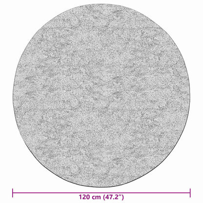 Rug Washable φ120 cm Grey Anti Slip