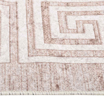 Rug Washable 190x300 cm Beige Anti Slip