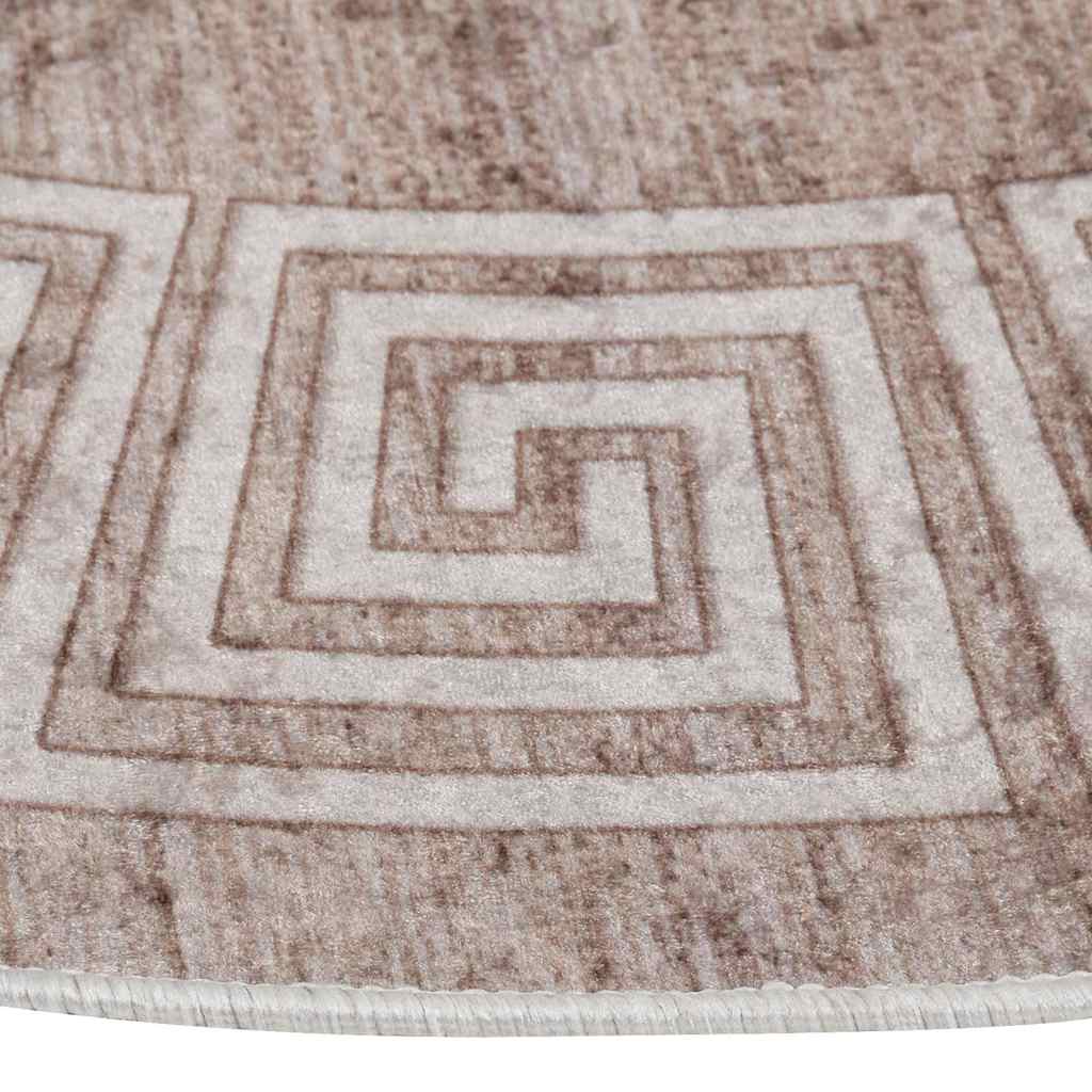 Rug Washable 120 cm Beige Anti Slip