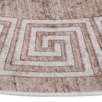 Rug Washable 120 cm Beige Anti Slip