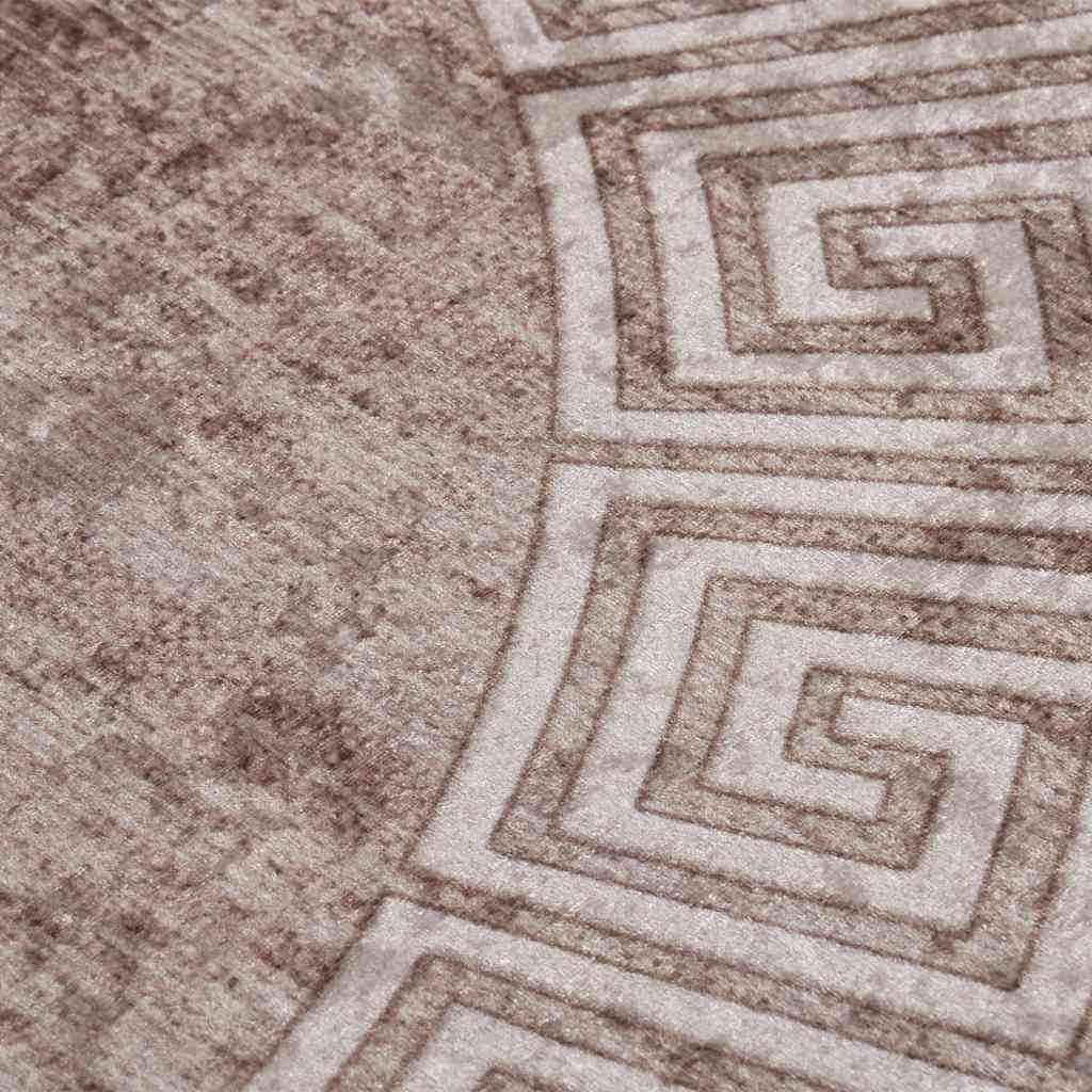Rug Washable 120 cm Beige Anti Slip