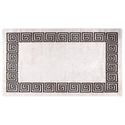 Rug Washable 190x300 cm Light Beige Anti Slip