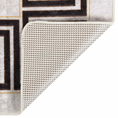 Rug Washable 190x300 cm Light Beige Anti Slip