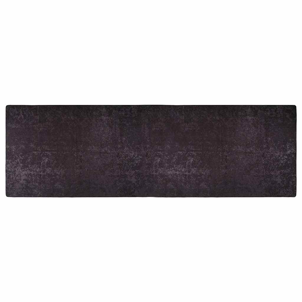 Rug Washable 80x300 cm Anthracite Anti Slip