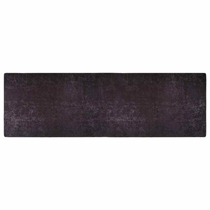 Rug Washable 80x300 cm Anthracite Anti Slip