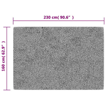 Rug Washable 160x230 cm Anthracite Anti Slip