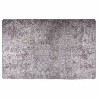 Rug Washable 80x150 cm Grey Anti Slip