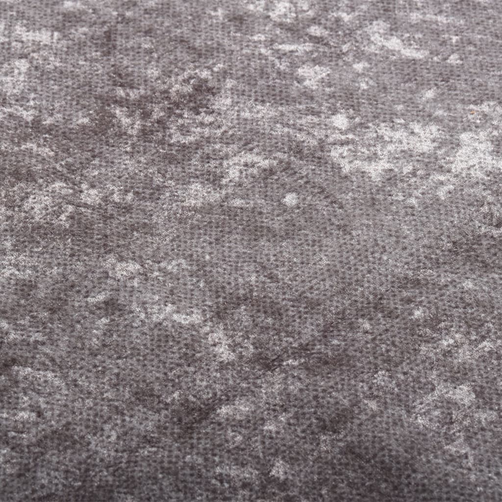 Rug Washable 80x150 cm Grey Anti Slip