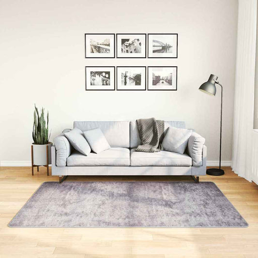 Rug Washable 120x180 cm Grey Anti Slip