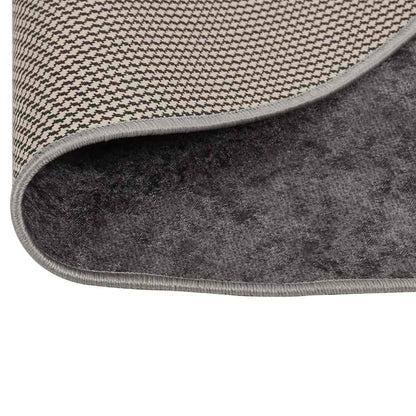 Rug Washable φ120 cm Grey Anti Slip