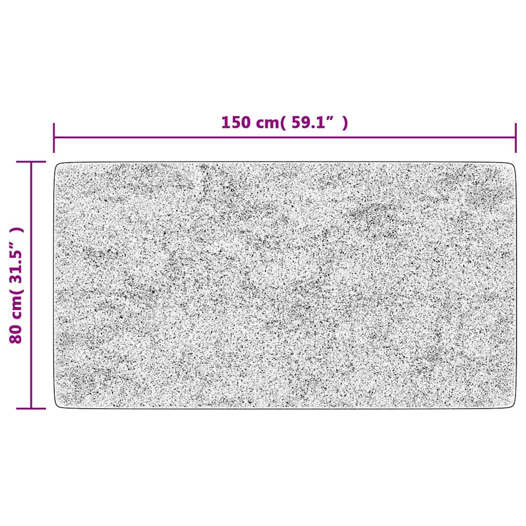 Rug Washable 80x150 cm Multicolour Anti Slip