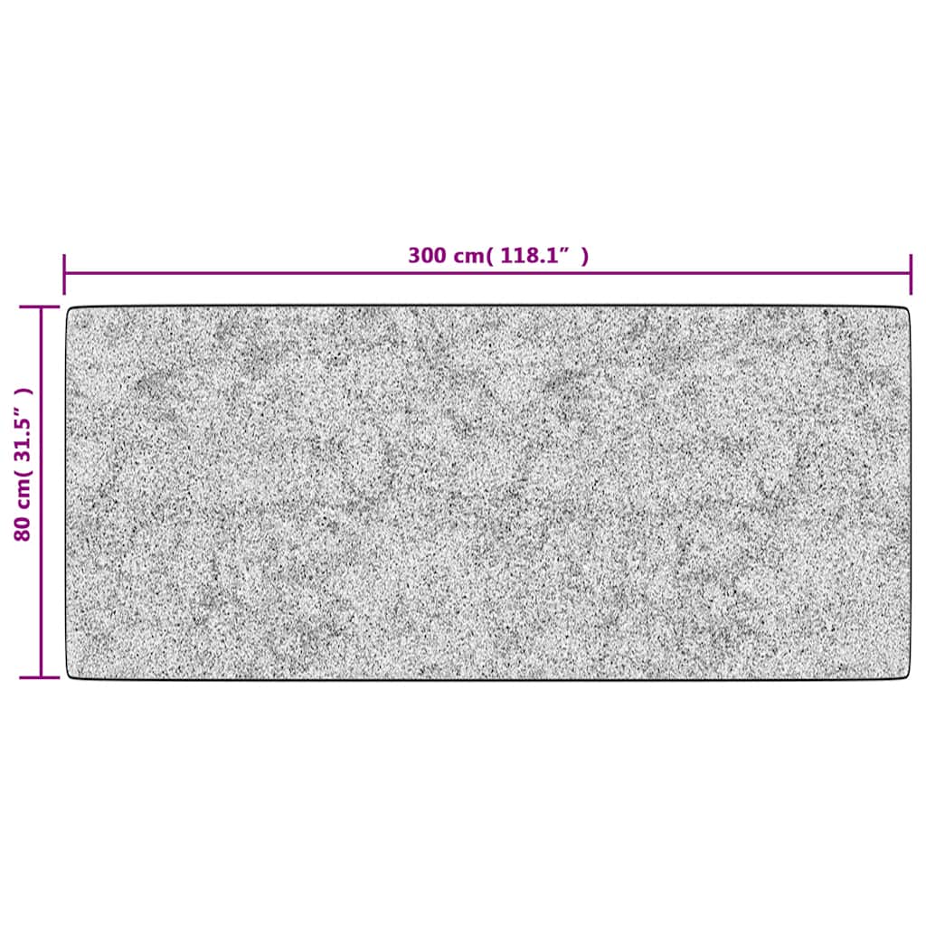 Rug Washable 80x300 cm Multicolour Anti Slip