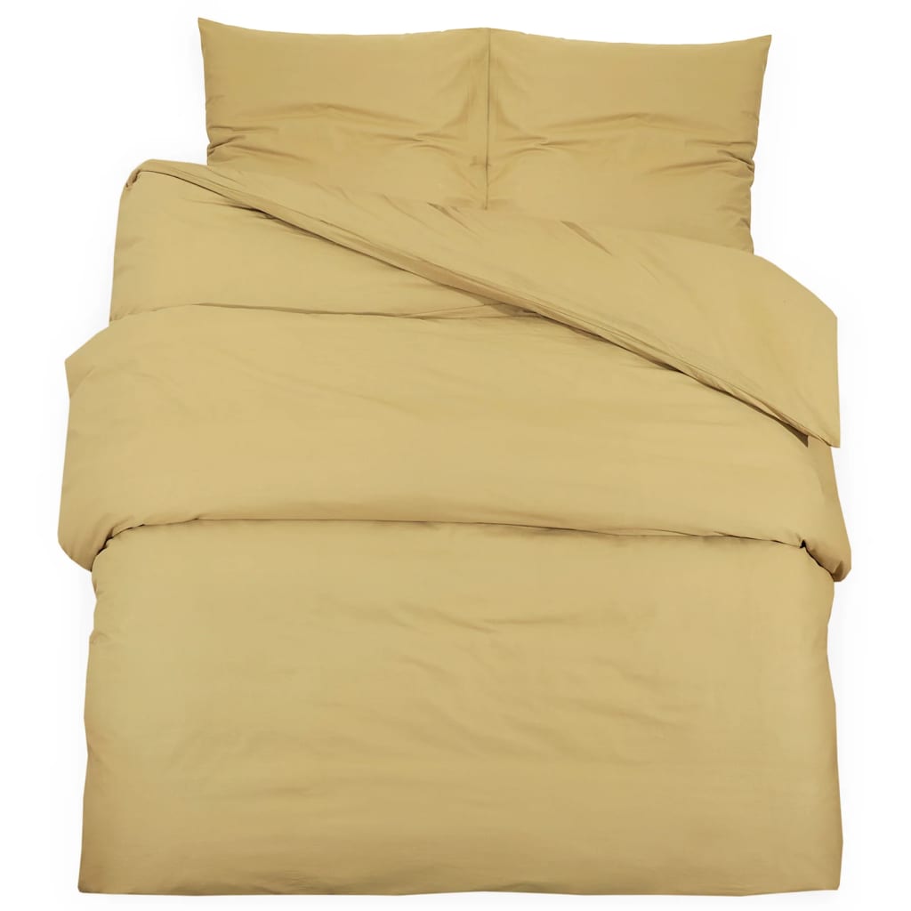 Duvet Cover Set Taupe 260x240 cm Light-weight Microfiber