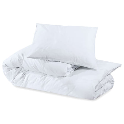 Duvet Cover Set White 140x200 cm Cotton