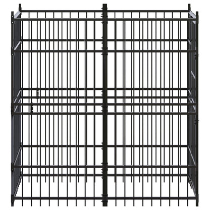 Outdoor Dog Kennel Steel 1.84 m²