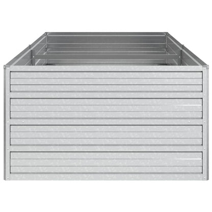 Garden Raised Bed 160x80x45 cm Galvanized Steel Silver
