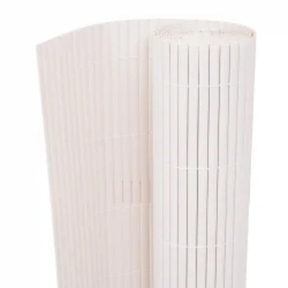 Double-Sided Garden Fence 90x400 cm White