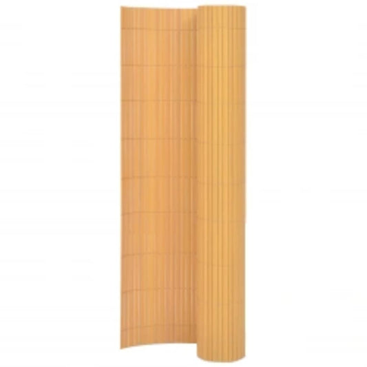 Double-Sided Garden Fence 90x400 cm Yellow