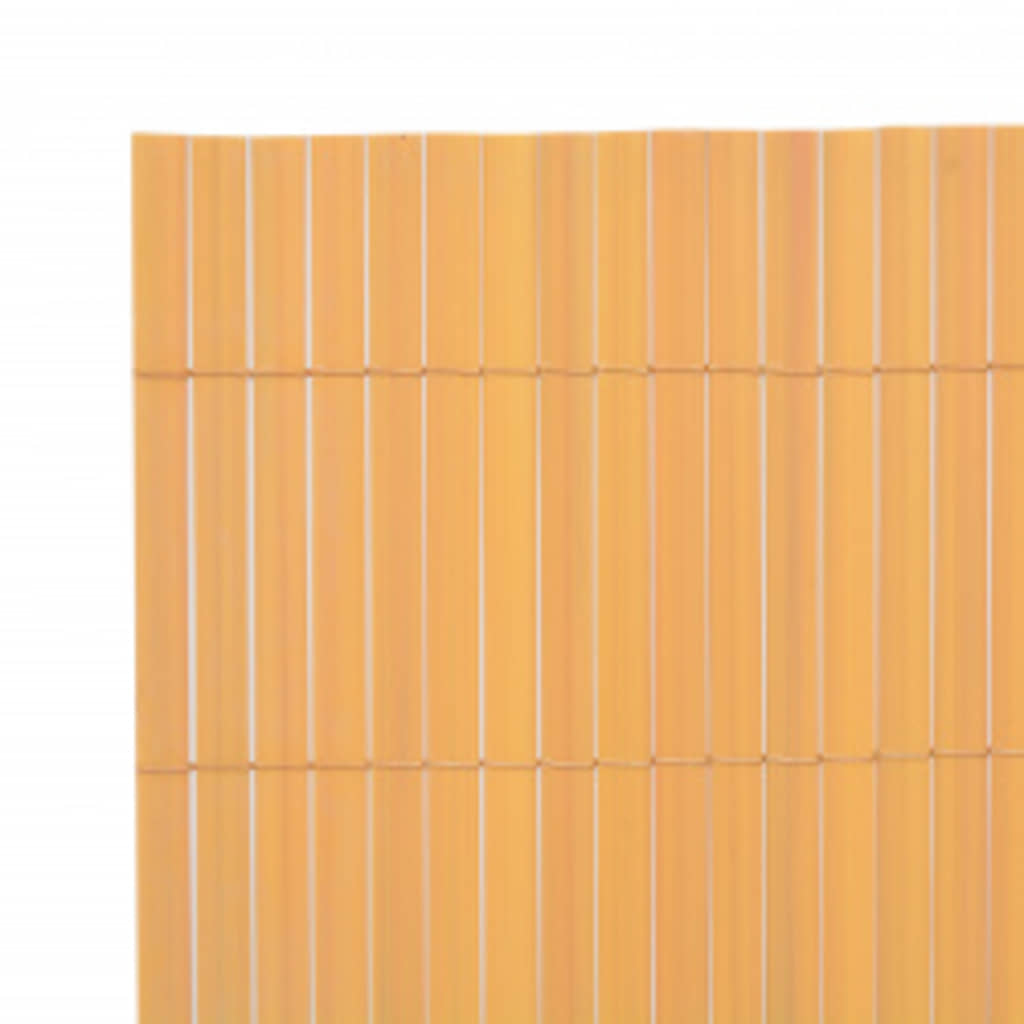 Double-Sided Garden Fence 110x300 cm Yellow