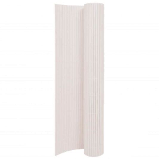 Double-Sided Garden Fence 110x400 cm White