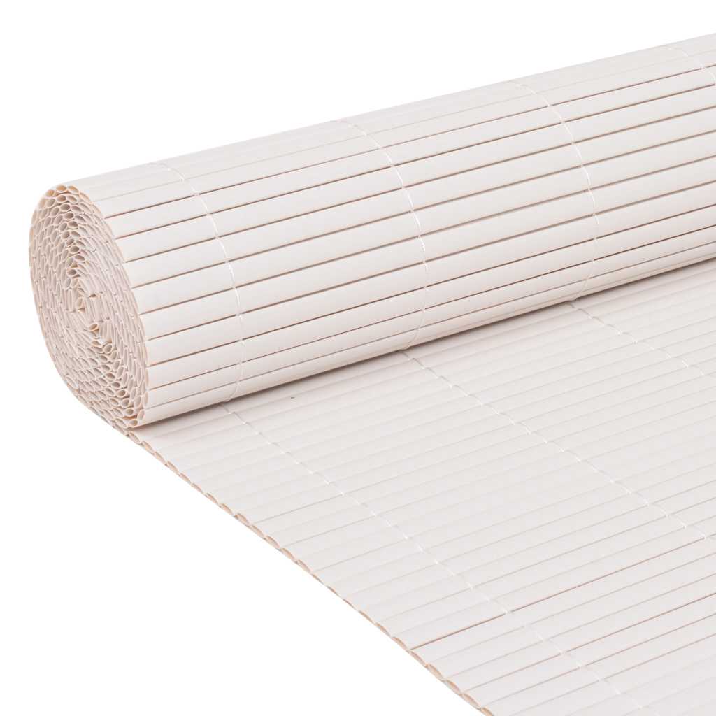 Double-Sided Garden Fence 110x500 cm White