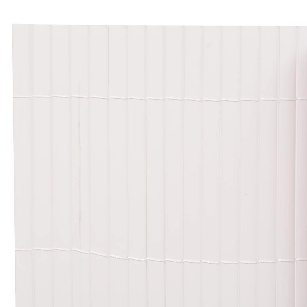 Double-Sided Garden Fence 110x500 cm White