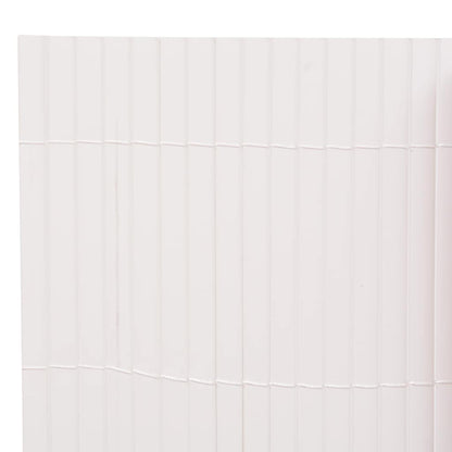 Double-Sided Garden Fence 110x500 cm White