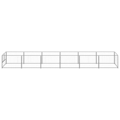 Dog Kennel Silver 6 m² Steel