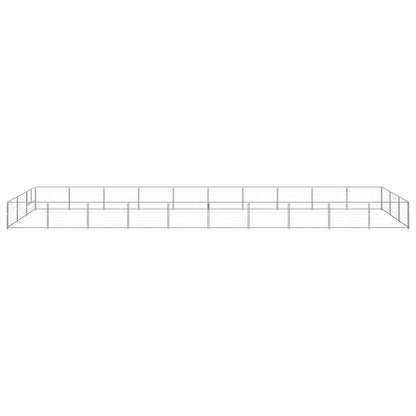 Dog Kennel Silver 30 m² Steel