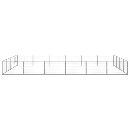 Dog Kennel Silver 24 m² Steel