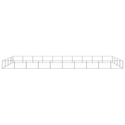 Dog Kennel Silver 40 m² Steel