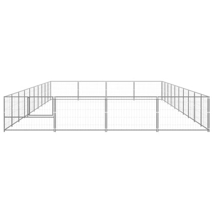 Dog Kennel Silver 40 m² Steel