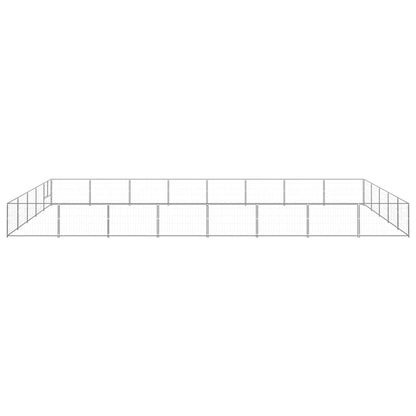Dog Kennel Silver 40 m² Steel