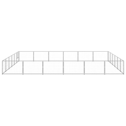 Dog Kennel Silver 36 m² Steel