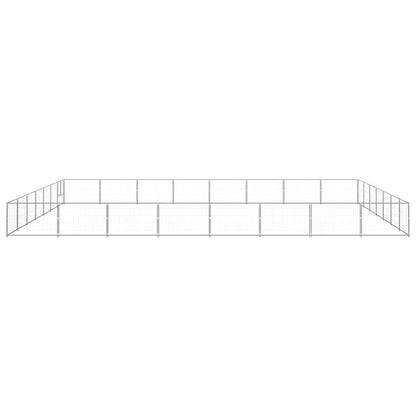 Dog Kennel Silver 56 m² Steel