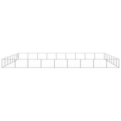 Dog Kennel Silver 63 m² Steel