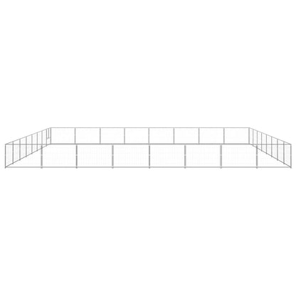 Dog Kennel Silver 64 m² Steel