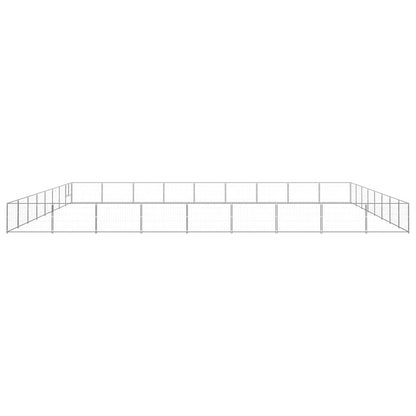 Dog Kennel Silver 72 m² Steel